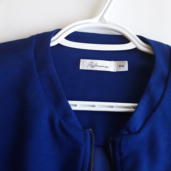 Reitman blue long sleeve with zipper women's top - Picture 10 of 14